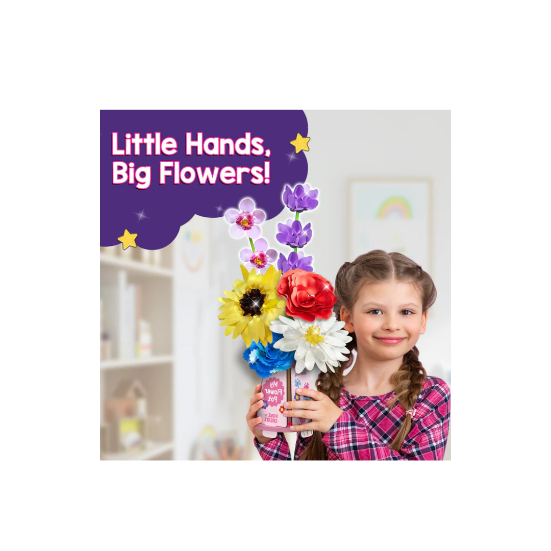 Smartivity Poke Art Flower Making Kit for Kids, Art & Craft Kit,Create 8 Beautiful Flowers with Pot,DIY Fun Activity Kit (4-10 Years)