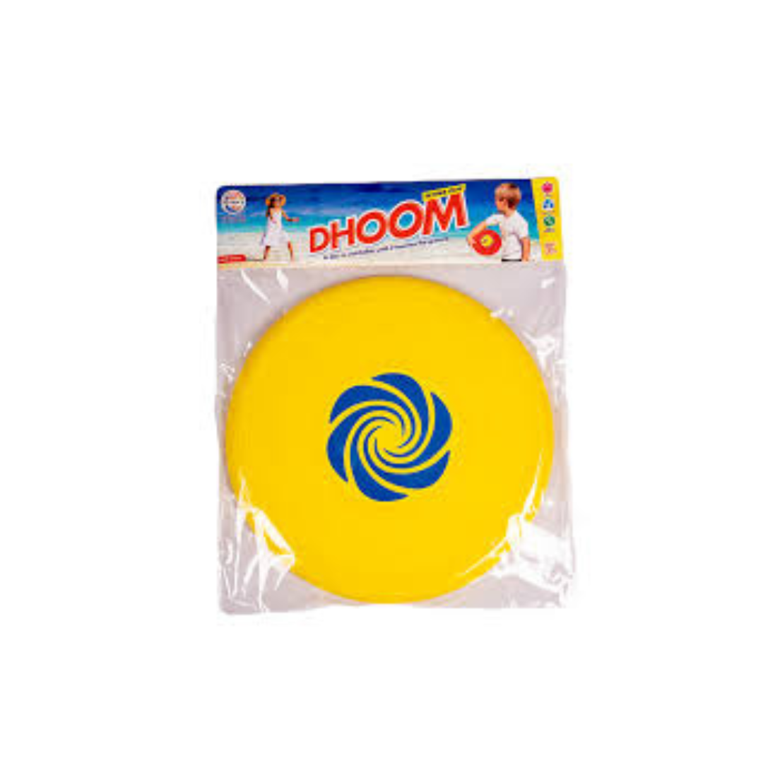 Real Marketing DHOOM Flying Disc 72, Recommended Age 3+, Random Colour as per Availability