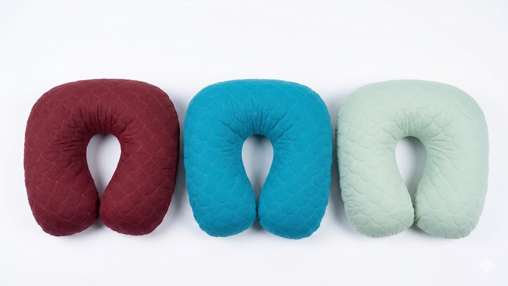 Mogo U Shaped Maternity 3-Layer Quilted Cotton Baby Feeding Pillow