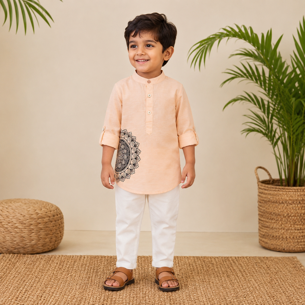 KURTHA ORANGE FOR BOYS