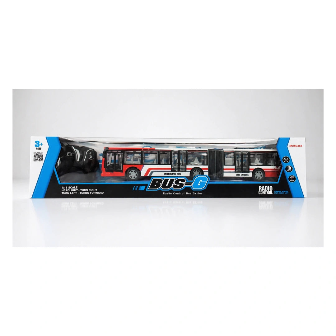 1:16 Scale Remote Control City Express Articulated Bus Toy