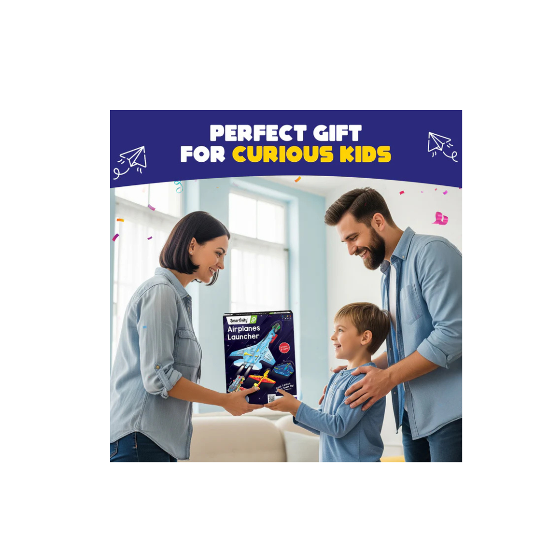 Airplane Launcher STEM Kit – Build & Launch 3 Model Planes