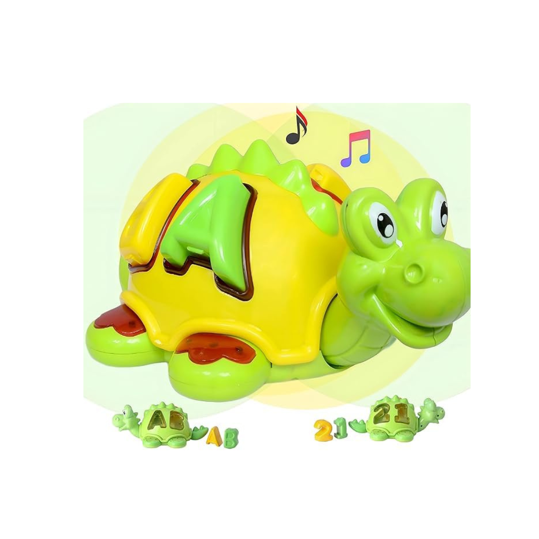 Real Marketing BUMP & GO DRAGON-138 Musical Toy with Letter and Number Blocks, 3+ Years