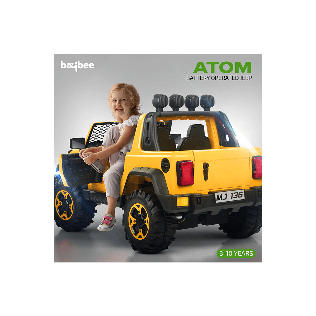 Baybee Ride-ons Baybee Atom Rechargeable Battery Operated Jeep for Kids (Color may Vary)