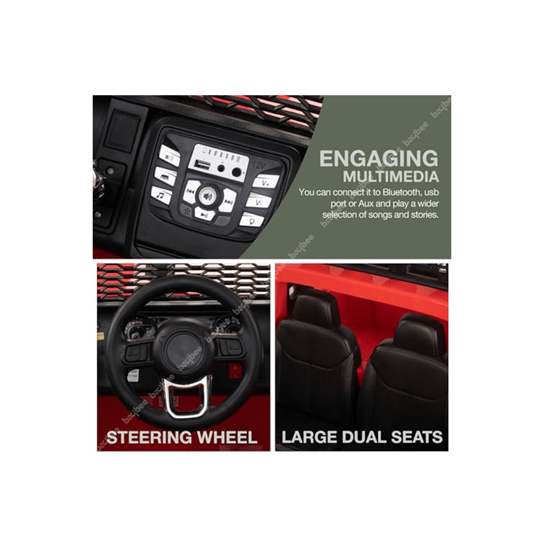 Baybee Ride-ons Baybee Atom Rechargeable Battery Operated Jeep for Kids (Color may Vary)