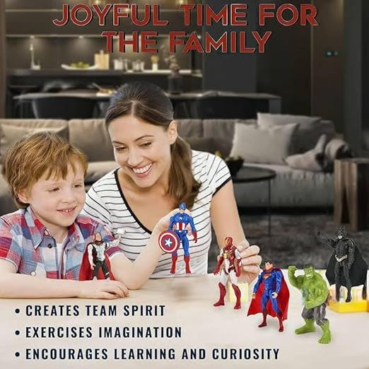 Avengers Superhero Action Figure Toy Set of 10 Superheroes | Action Figure Toys (Multicolor)