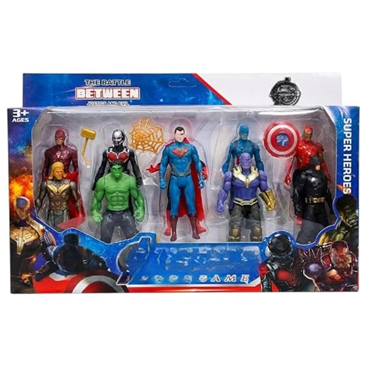Avengers Superhero Action Figure Toy Set of 10 Superheroes | Action Figure Toys (Multicolor)