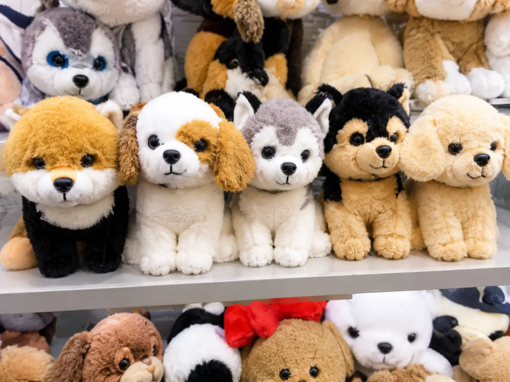 Rolex Luxury Plush Puppy Dog Collection - Set of 5 Sitting Soft Toy Dogs 3-14 Years