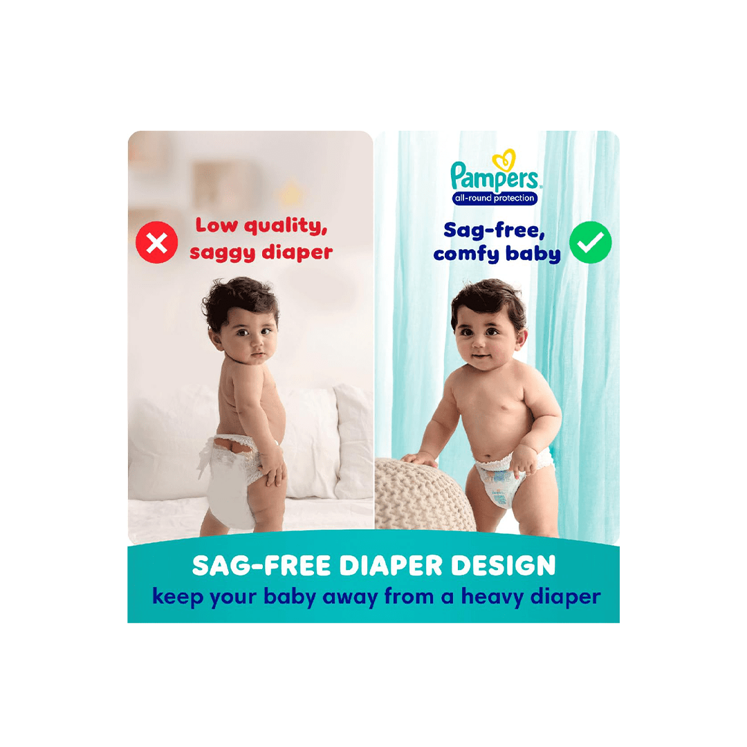 Pampers All round Protection Pants, X-Large size baby diapers  9-14Kg (XL)