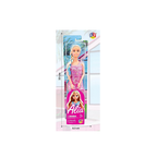JUGU Alia Doll Wearing Sparkly Dress and Braided Soft Hair, Pair of Heels