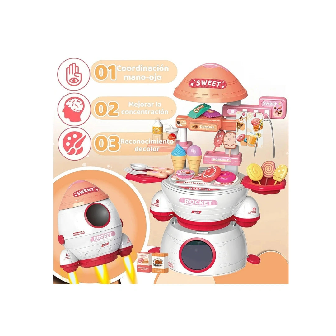 32-Piece Fast Food Pretend Play Set – Kids Kitchen Role Play Toy