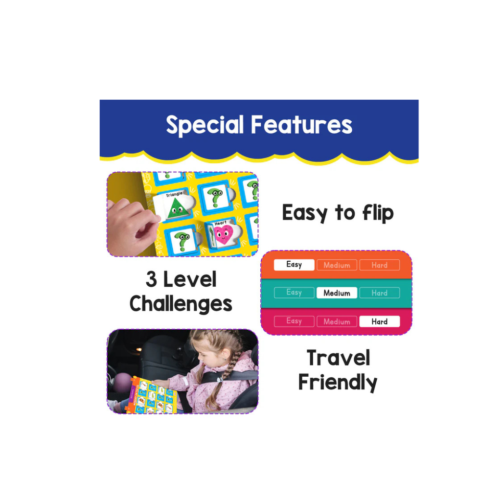 Smartivity Memory Game for Kids,Fun Matching Game,12 Theme Cards & 3 Level Challenges,Preschool Learning Toy (3 Years+)