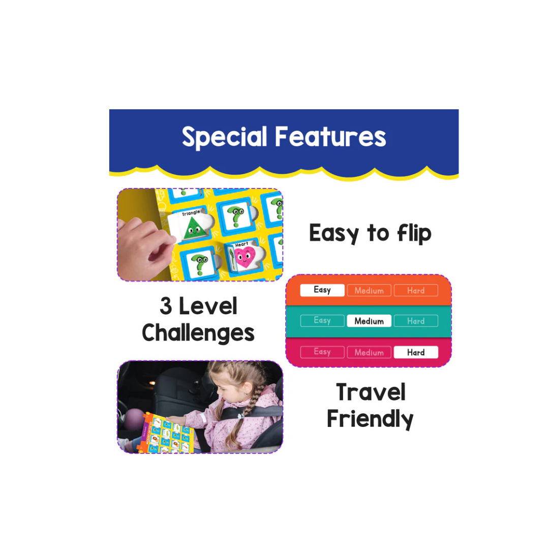 Smartivity Memory Game for Kids,Fun Matching Game,12 Theme Cards & 3 Level Challenges,Preschool Learning Toy (3 Years+)
