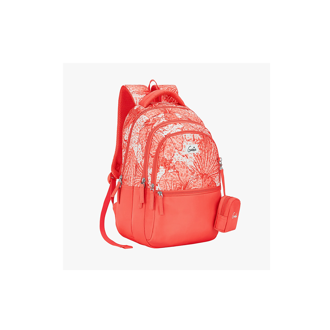 Genie Toys Genie Donna 27L Coral School Backpack For Kids