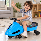 Kids Swing Car With 360 Steering Lights & Music Safe & Sturdy Twist Toy