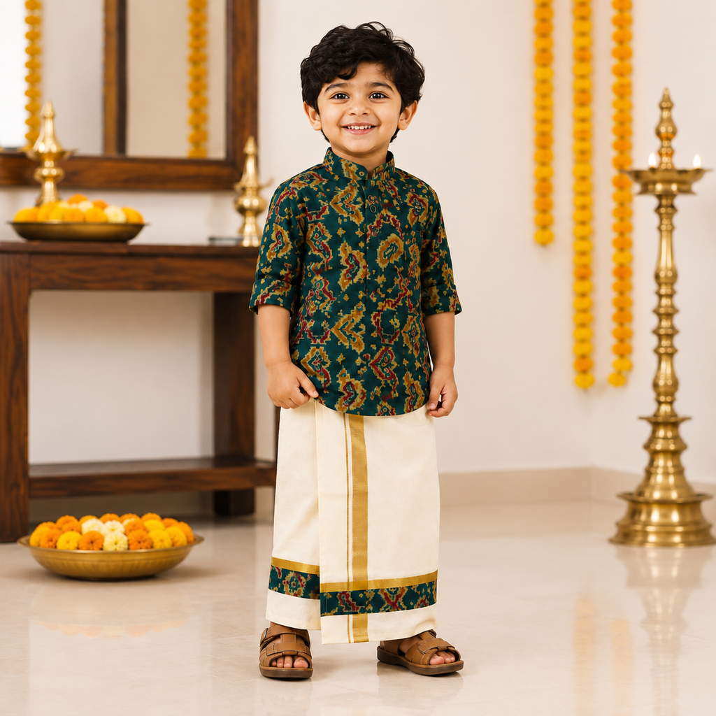 Boon Kids Boys Ethic Wear Set For Boys(1-5 Years)