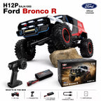 MJX R/C Hyper Go H18P Ford Bronco R 1:12 Scale Super Motor Brushless RC Off-Road Truck | High Performance 4WD Remote Control Rock Crawler Racing Car with Rugged Off-Road Tyres | Ford Bronco R Licensed RC Model