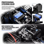 MJX R/C Hyper Go H18P Ford Bronco R 1:12 Scale Super Motor Brushless RC Off-Road Truck | High Performance 4WD Remote Control Rock Crawler Racing Car with Rugged Off-Road Tyres | Ford Bronco R Licensed RC Model