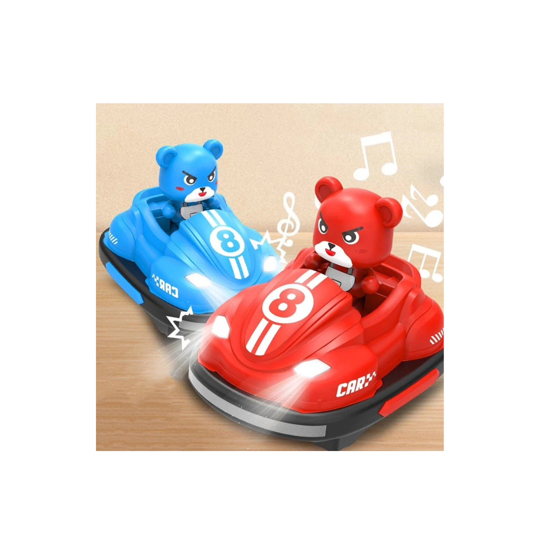 Toy Rush RC Bumper Cars with Electable Robots, LED and Rechargeable Battery, Interactive Toy for Children Boys and Girls