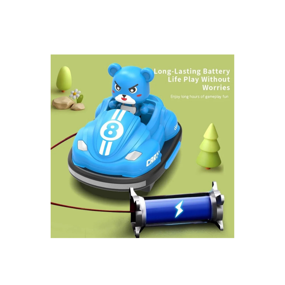 Toy Rush RC Bumper Cars with Electable Robots, LED and Rechargeable Battery, Interactive Toy for Children Boys and Girls