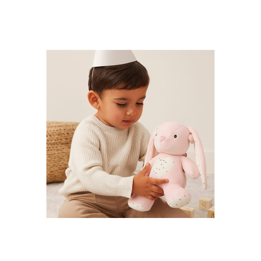 Little Baby LB Pulling Toy-3 Soothing Bunny Plush Toy with Lullaby Music for Babies 0 to 3 Years