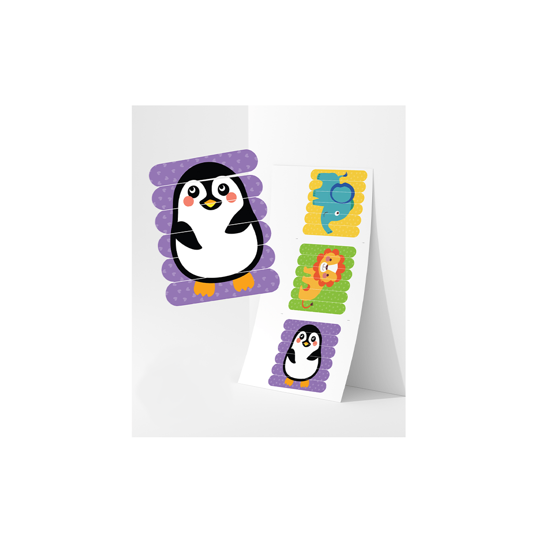 Pegasus Toys Pegasus Cute Animals Stick Puzzle - Multicolor - 24 Sticks (2 Years+)