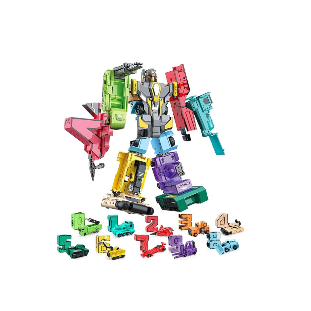 10-in-1 Transforming Robot Toy – Movable Action Figure