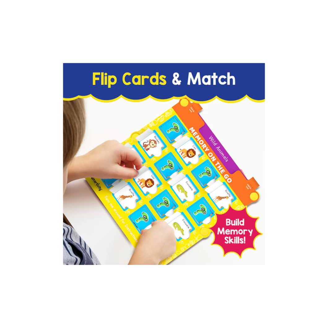 Smartivity Memory Game for Kids,Fun Matching Game,12 Theme Cards & 3 Level Challenges,Preschool Learning Toy (3 Years+)