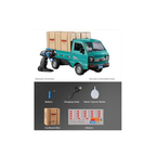 JUGU Remote Control Kei Carriage Truck,1:16 Scale, 2.4GHz, LED Lights, Multi-Directional Control with Water Spray Function, rc Truck, Van