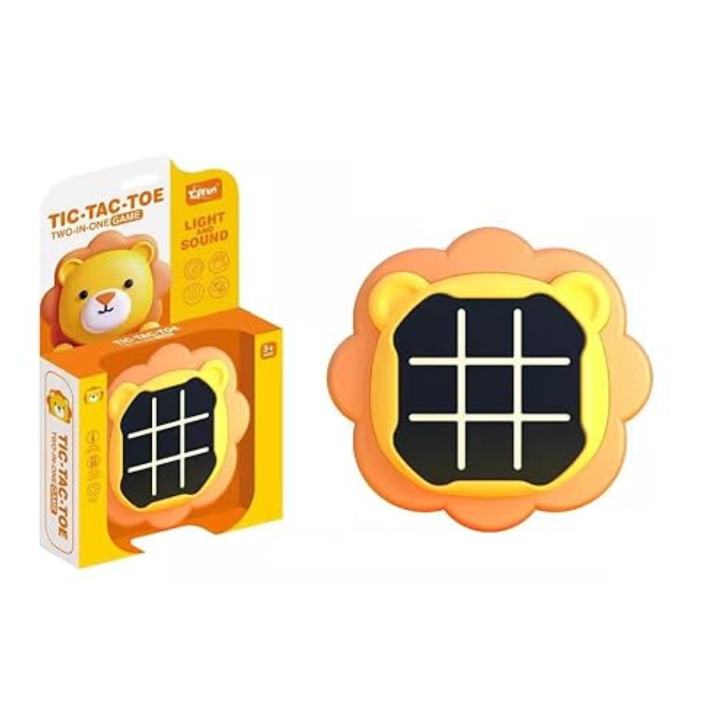 JB Tic Tac Toe Game Animal-Themed 2-in-1 Handheld Puzzle Game-133