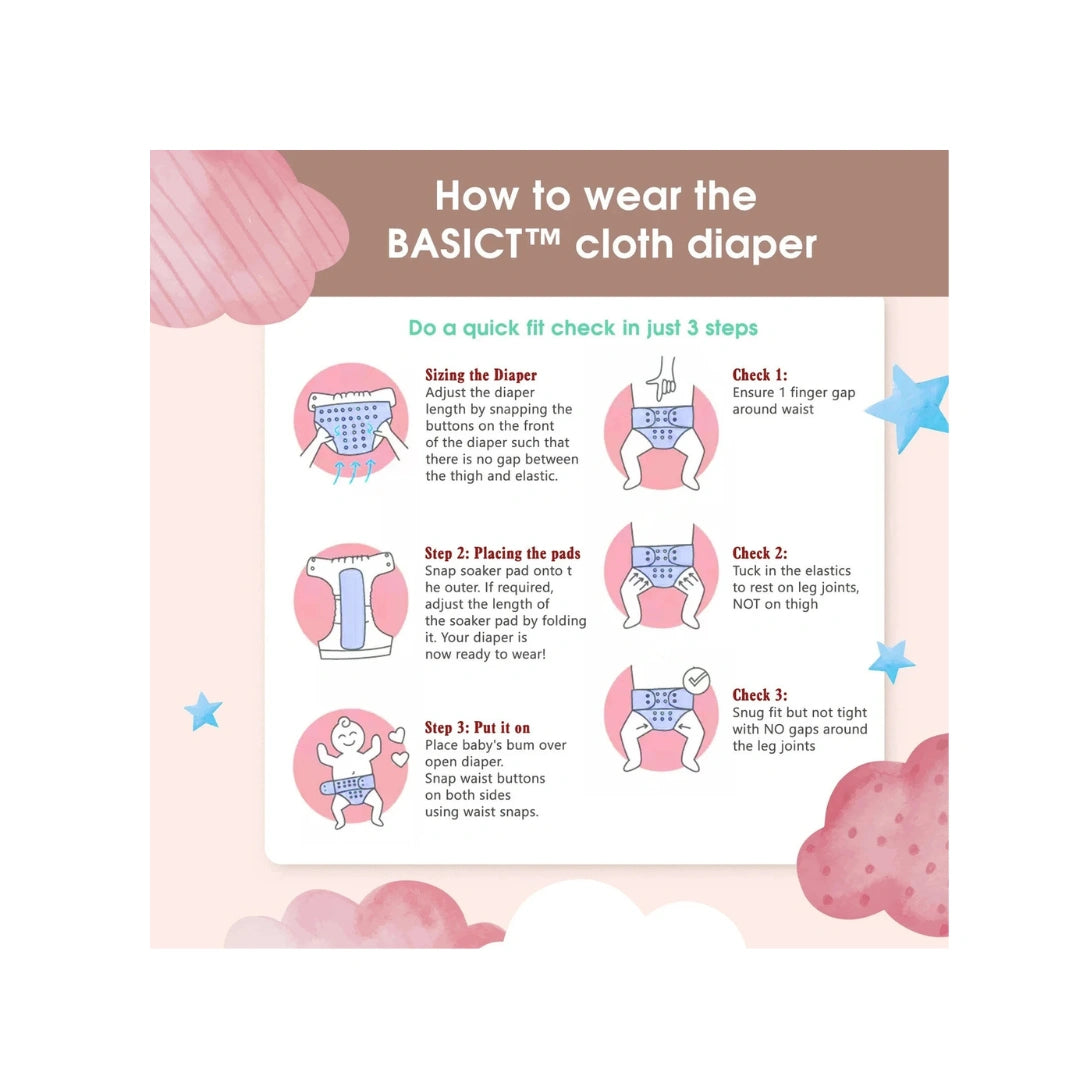 MM3070 ABC AST WASHEBLE DIAPER