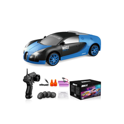 Jugunu RC Drift Car 1/24 2.4GHz 4WD Remote Control Sport Racing On-Road Vehicle with LED Light, Batteries and Drift Tires For Kids and Adults (4 Years+) (Design as Per Stock)