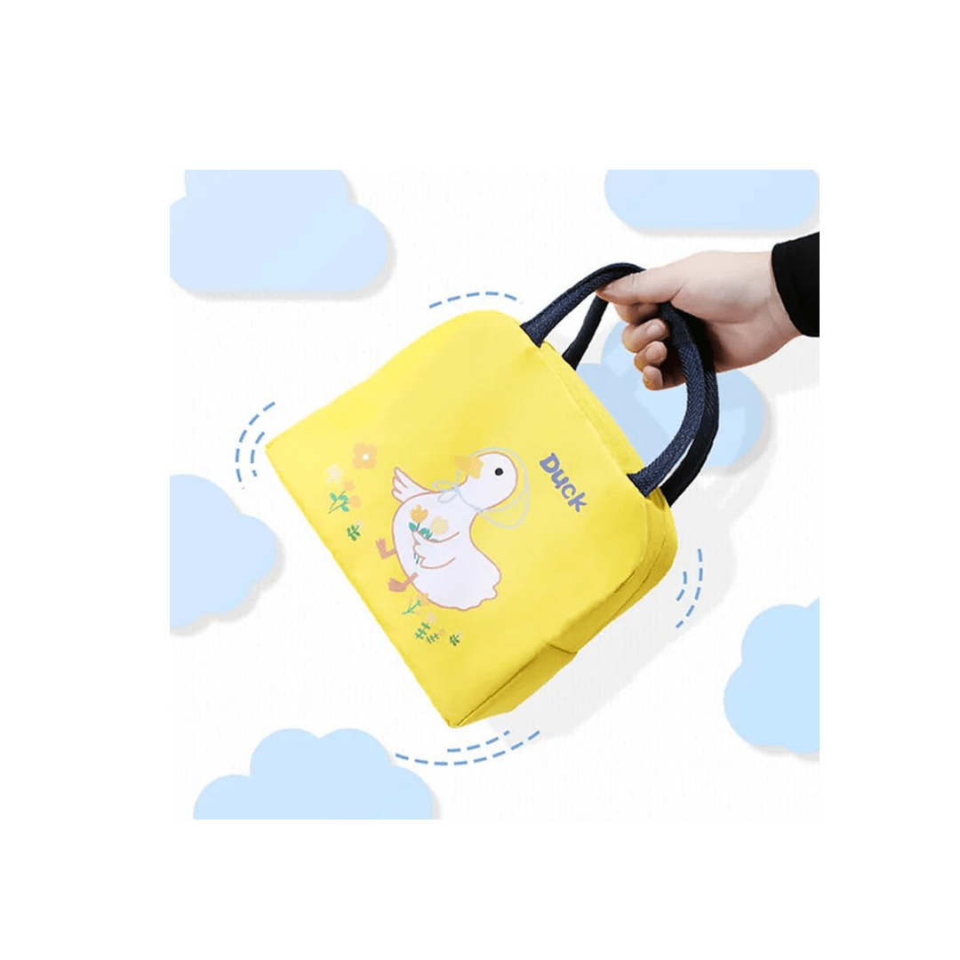 Incy Wincy Toys Incy Wincy Aluminum Foil Picnic Food Cooler Bag Portable and Reusable Thermal Insulation Waterproof Lunch Bag for Kids , Yellow
