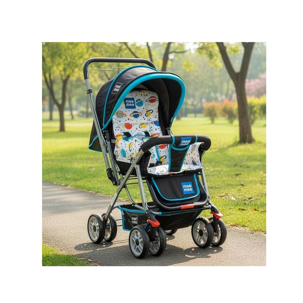 MeeMee Little Explorer Baby Stroller for 0-4 Years, Baby & Kids, 5 Point Safety Harness Pram