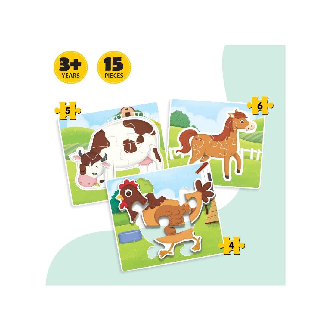 BABY'S FIRST PUZZLE - FARM ANIMALS