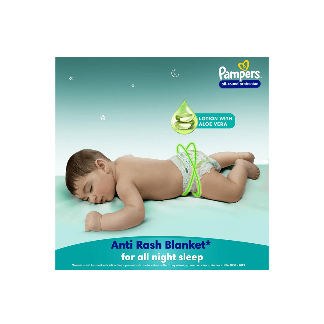 Pampers All round Protection Pants, X-Large size baby diapers  9-14Kg (XL)