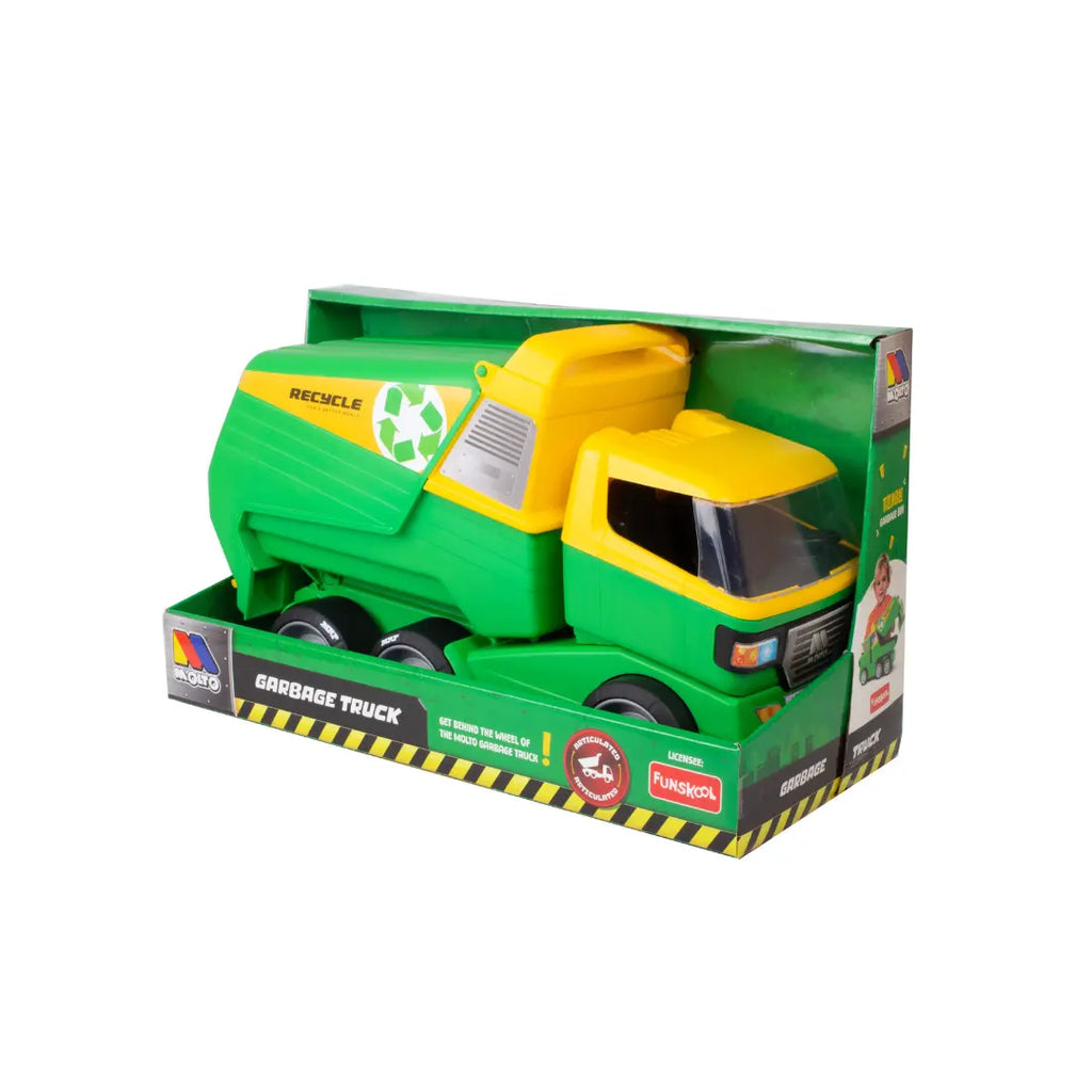 Funskool MOLTO Garbage Truck Toy, Recycle Truck for Kids, Learning and Pretend Play, Age 18 Months+