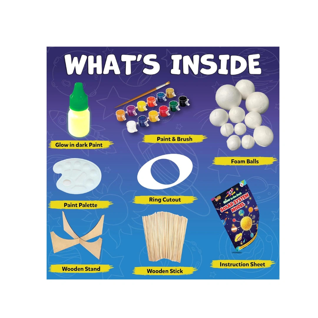 Little Berry Solar System Model Kit, DIY Space Learning & Art Craft Kit for School Projects and Home Learning (5 Years+)