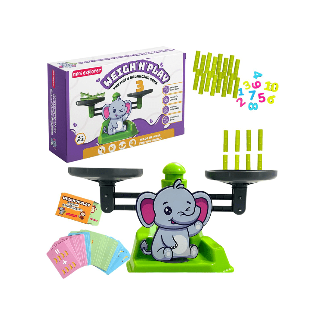 Baan Toys Toys Baan Toys MiniExplorer 2 in 1 Monkey and Banana Balancing Toy for Kids with Educational Math Counting Number Learning Activity Toy Engaging Preschool Game For Kids