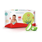 LuvLap Aloe Vera & Chamomile Baby Wipes, 72 Wipes without Lid | Alcohol-Free, Paraben-Free & Vitamin E Enriched