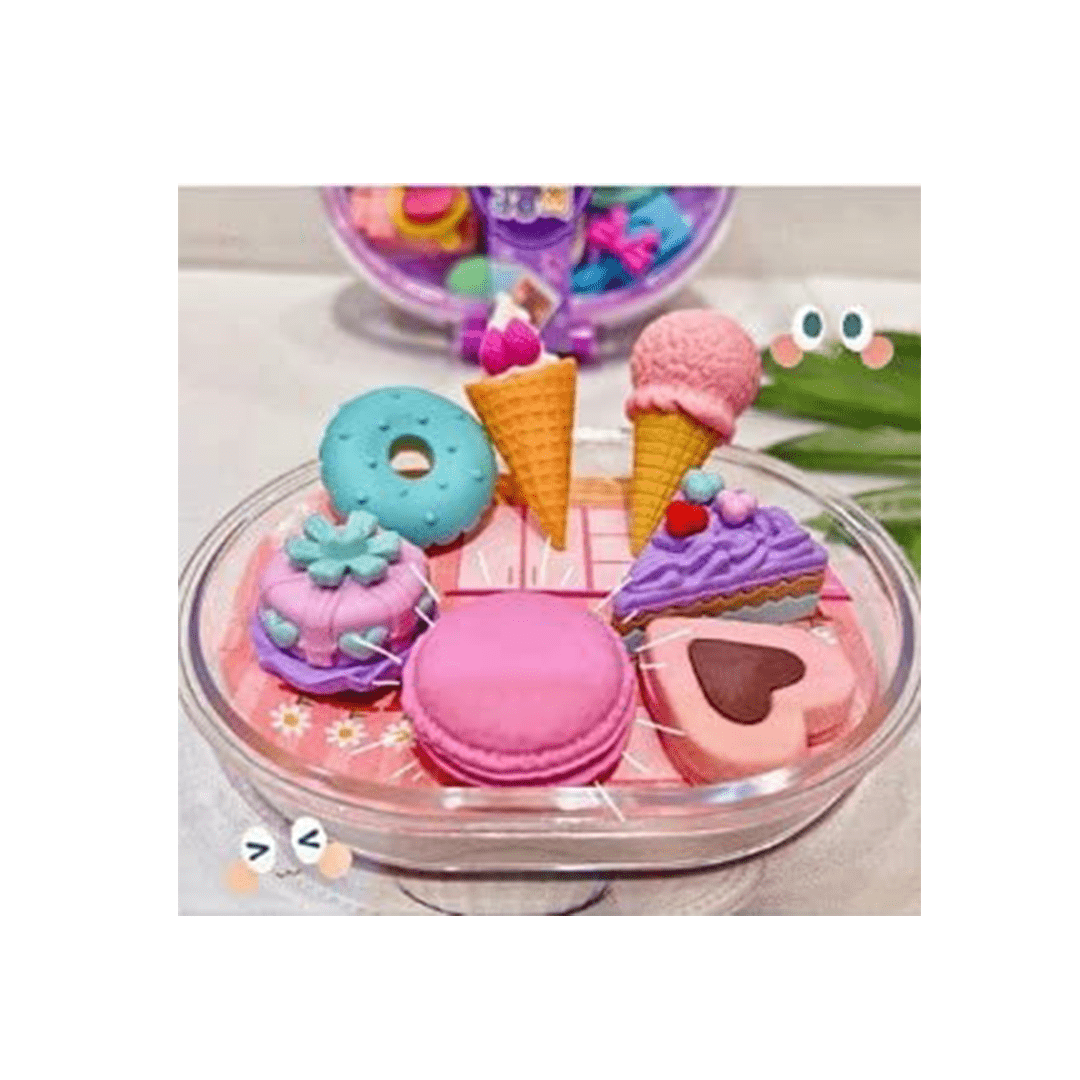 Burani Toys Toys Burani Toys Fancy & Stylish Colorful Erasers for Kids