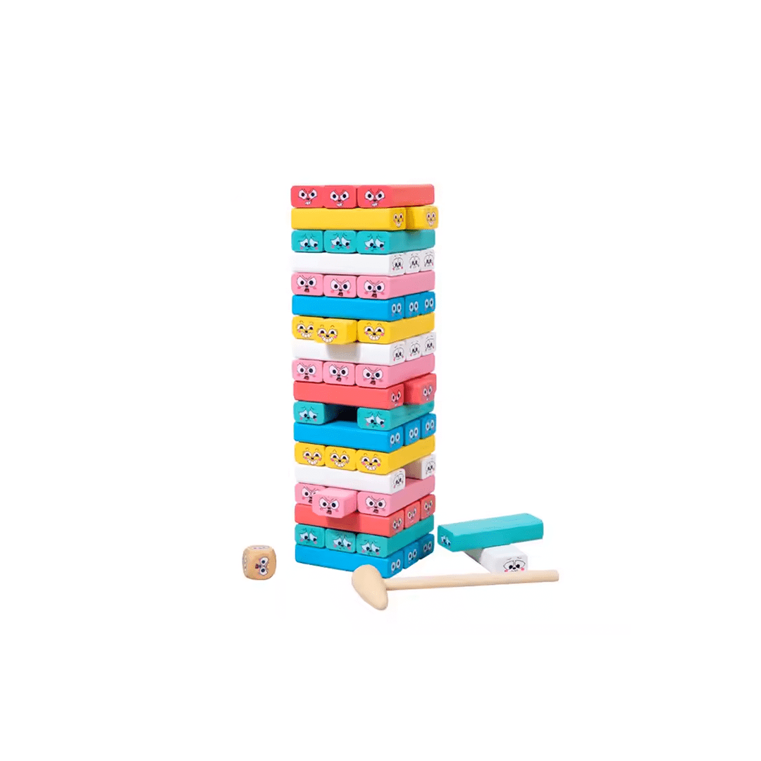 Baan Toys Toys Baan Toys Expression Wooden Stacking Tumbling Tower For Kids (3 Years+)