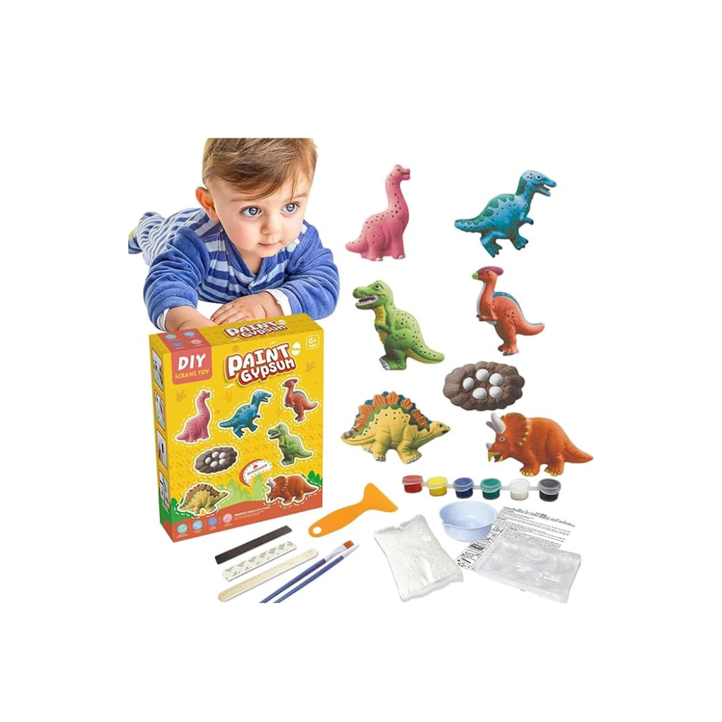 JB Impex DIY Gypsum Fridge Magnet Plaster Painting Kit for Kids Age 6+