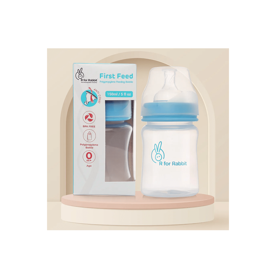 R for Rabbit Feeding Products R for Rabbit First feed 150 ml PP Feeding Bottle (1 Months+)