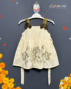 Boon Kids Girls Floral Print Bow Strap Flared Dress (1-5 Years)