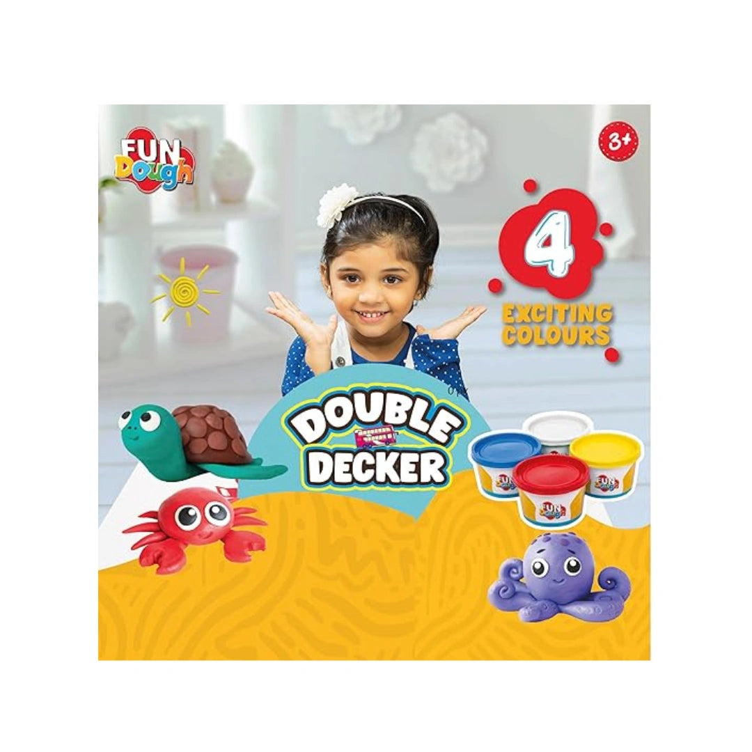 Colourful dough play set