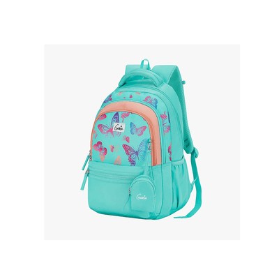 Genie toys Teal Genie Nectar 27L School Backpack For Kids
