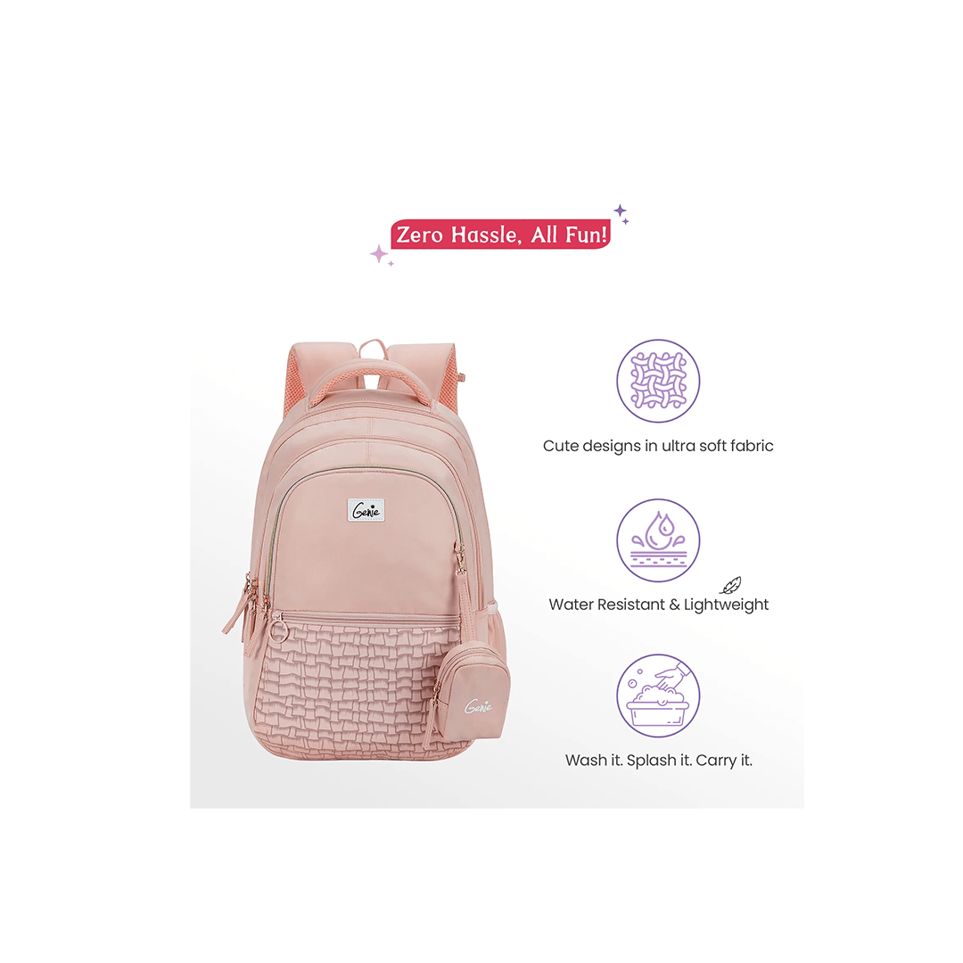 Genie Toys Genie Jewel 27L School Backpack For Kids