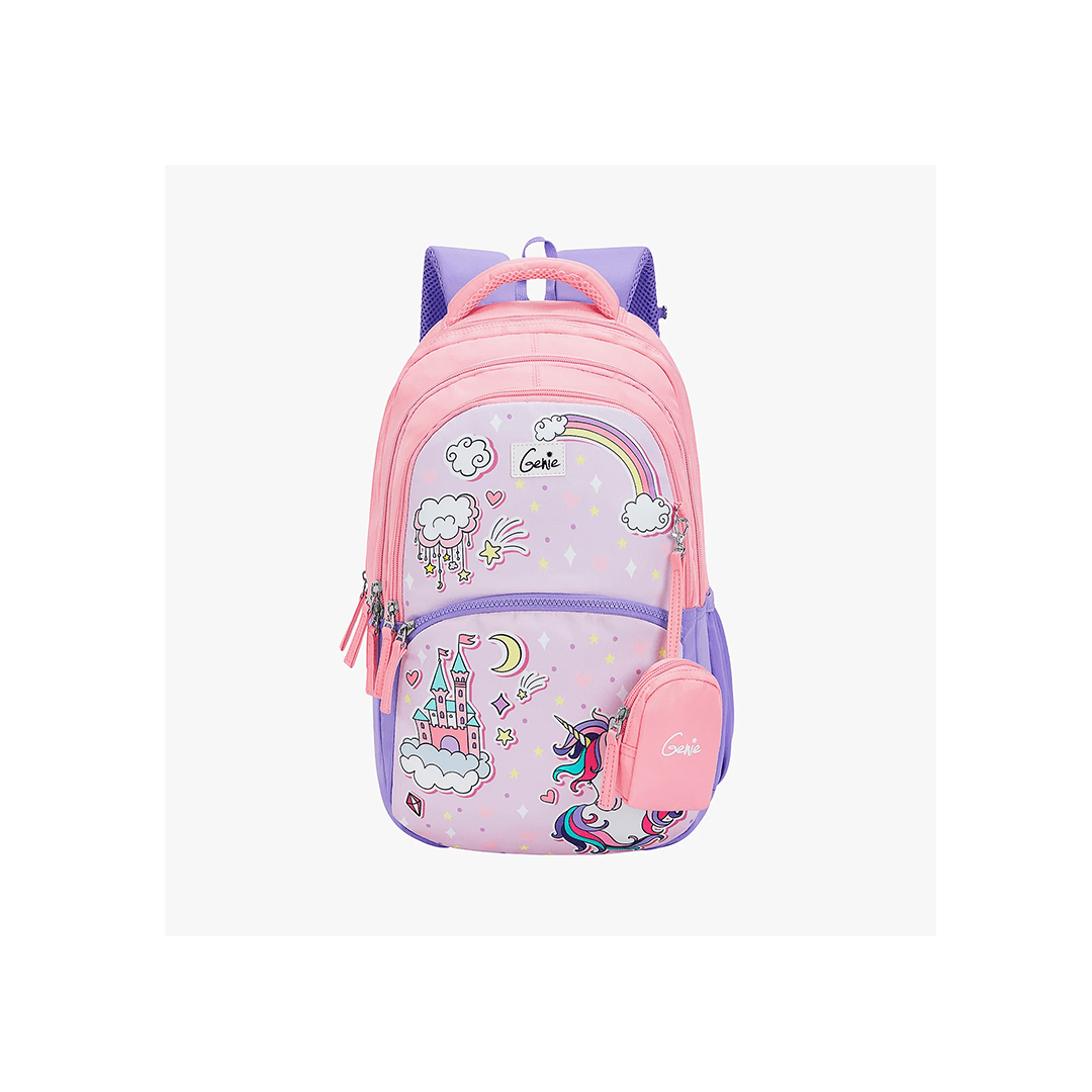 Genie Toys Lavender Genie Stardew 27L Pink School Backpack For Kids
