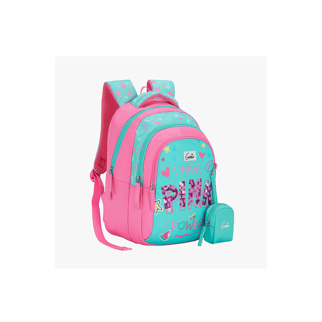 Genie Toys Genie Pinkpower Small Backpack for Kids (4-7 Years)
